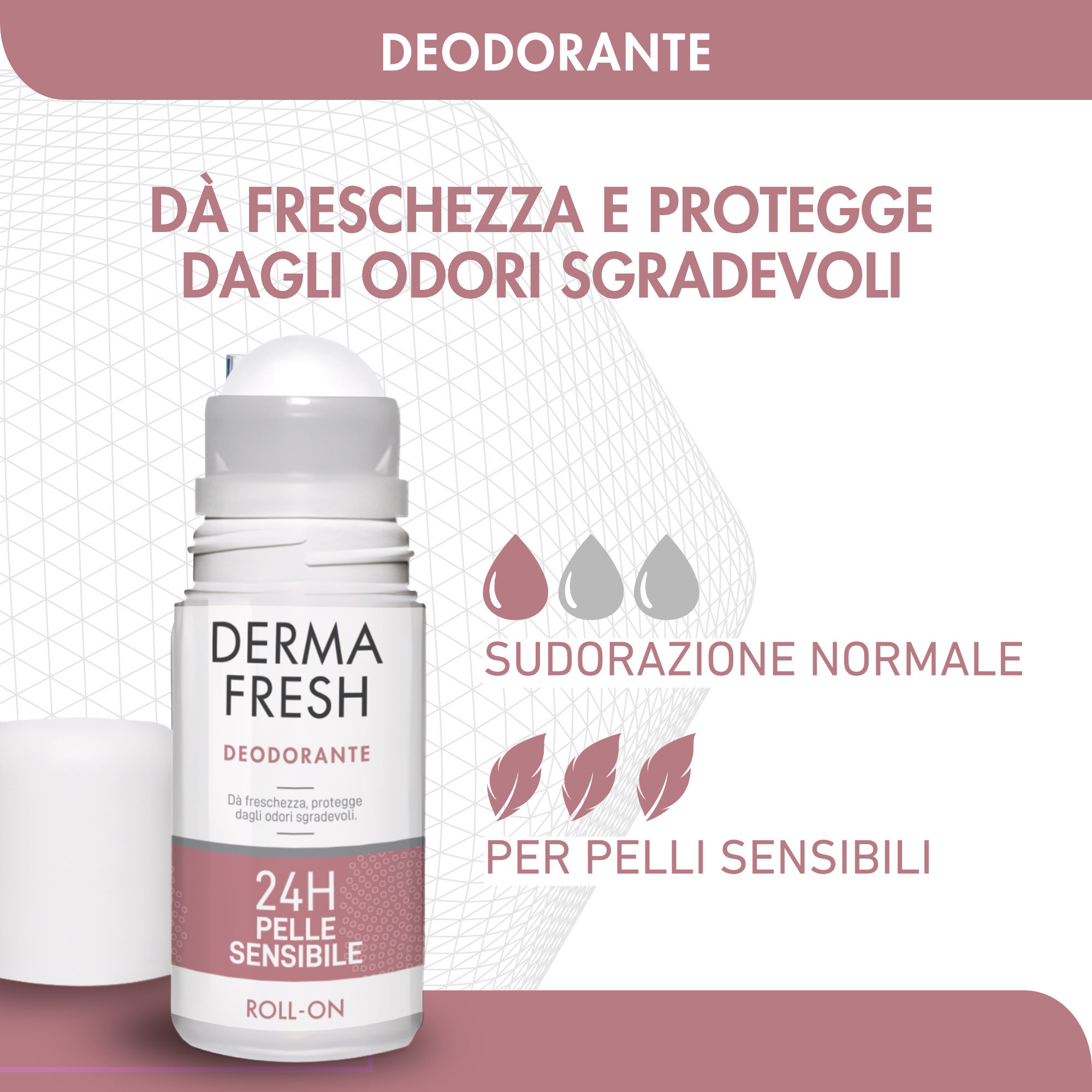 Dermafresh 24H Pelle Sensibile - Deodorante Roll-On 50 ml