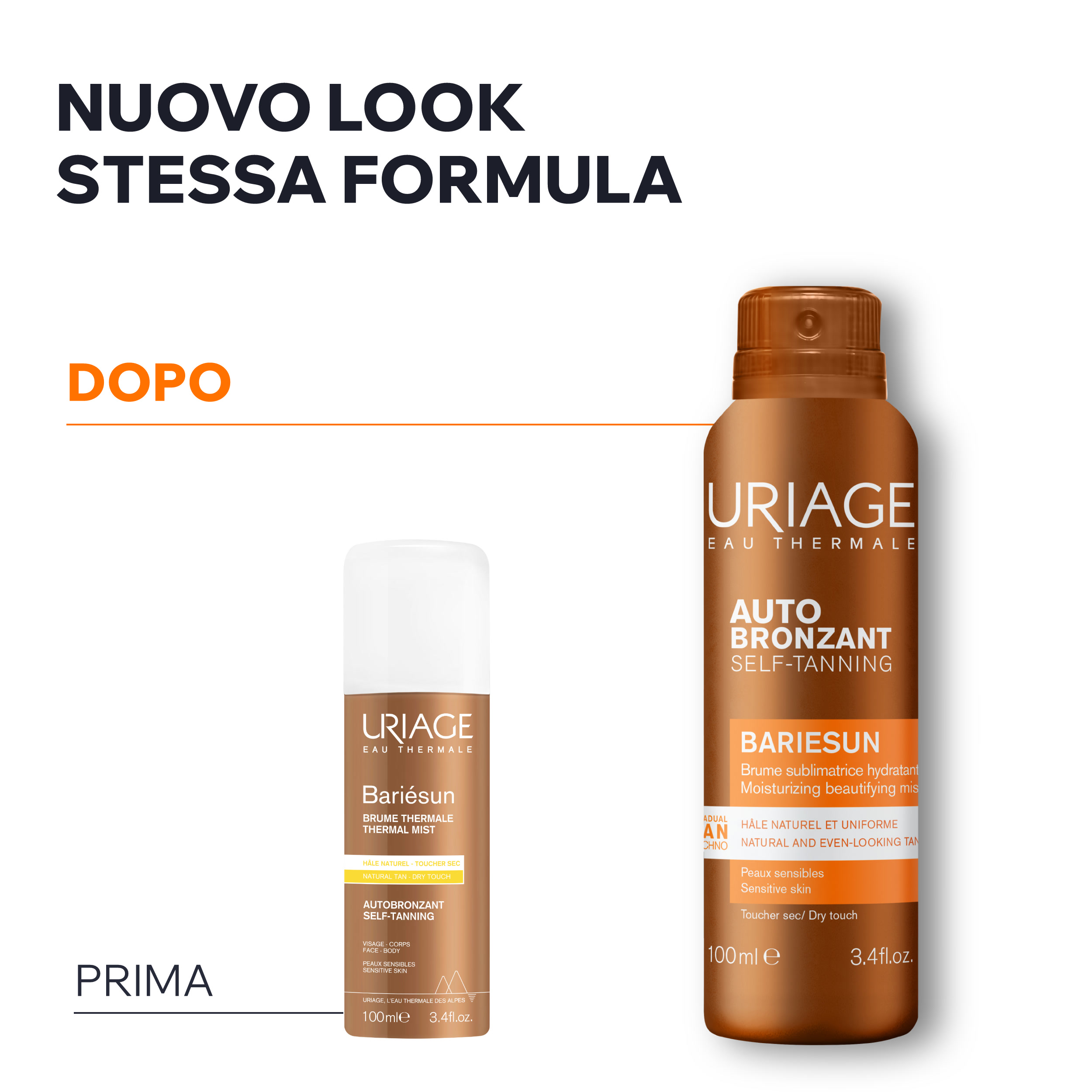 Uriage - Bariésun Spray Autoabbronzante Idratante E Illuminante Viso E Corpo Per Pelle Sensibile 100 ml