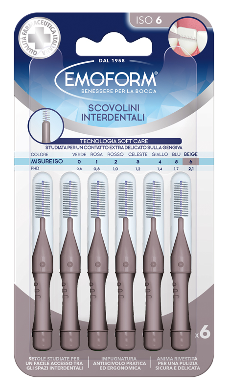 EMOFORM Scov.ISO 6 Grigio 6pz