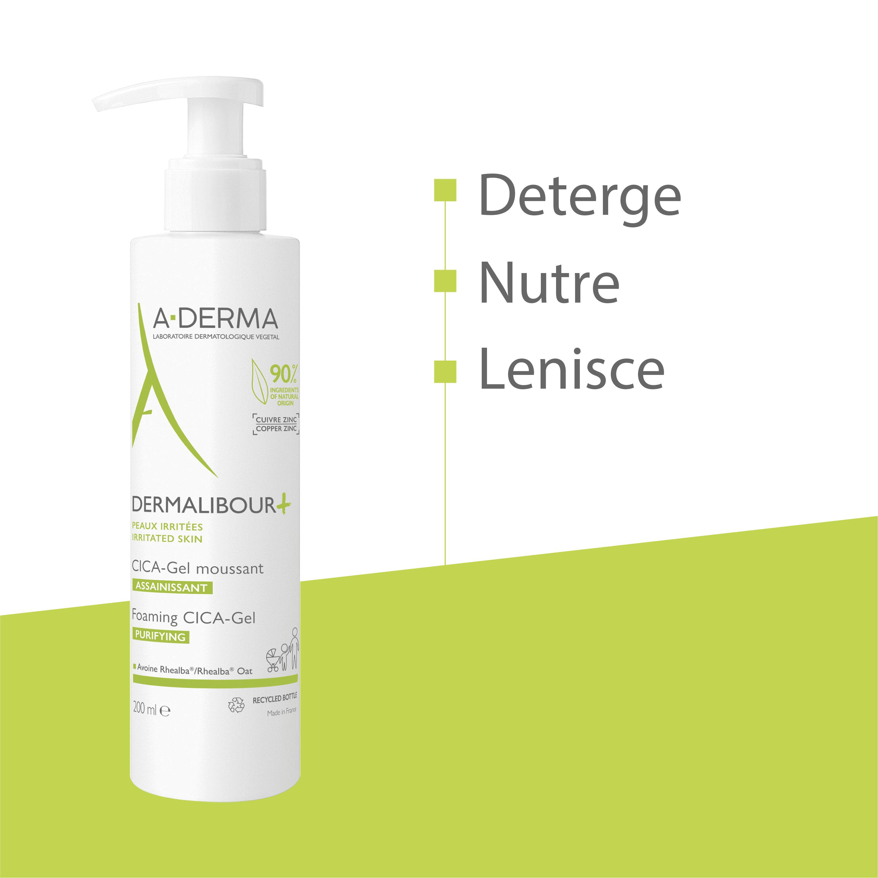 A-Derma Dermalibour+ - Cica Gel Detergente Purificante Per Pelli Irritabili 200 ml