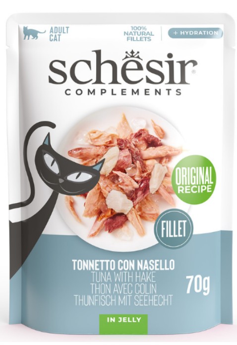SCHESIR GATTO JELLY ADULT TONNETTO NASELLO 70GR (bustina)