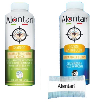 Alontan Lozione Antipidocchi 2 Pack Lozione + Shampoo 200 ml