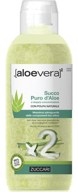ZUCCARI Aloe Vera 2 Succo Concentrato di Aloe Flacone 1000mL