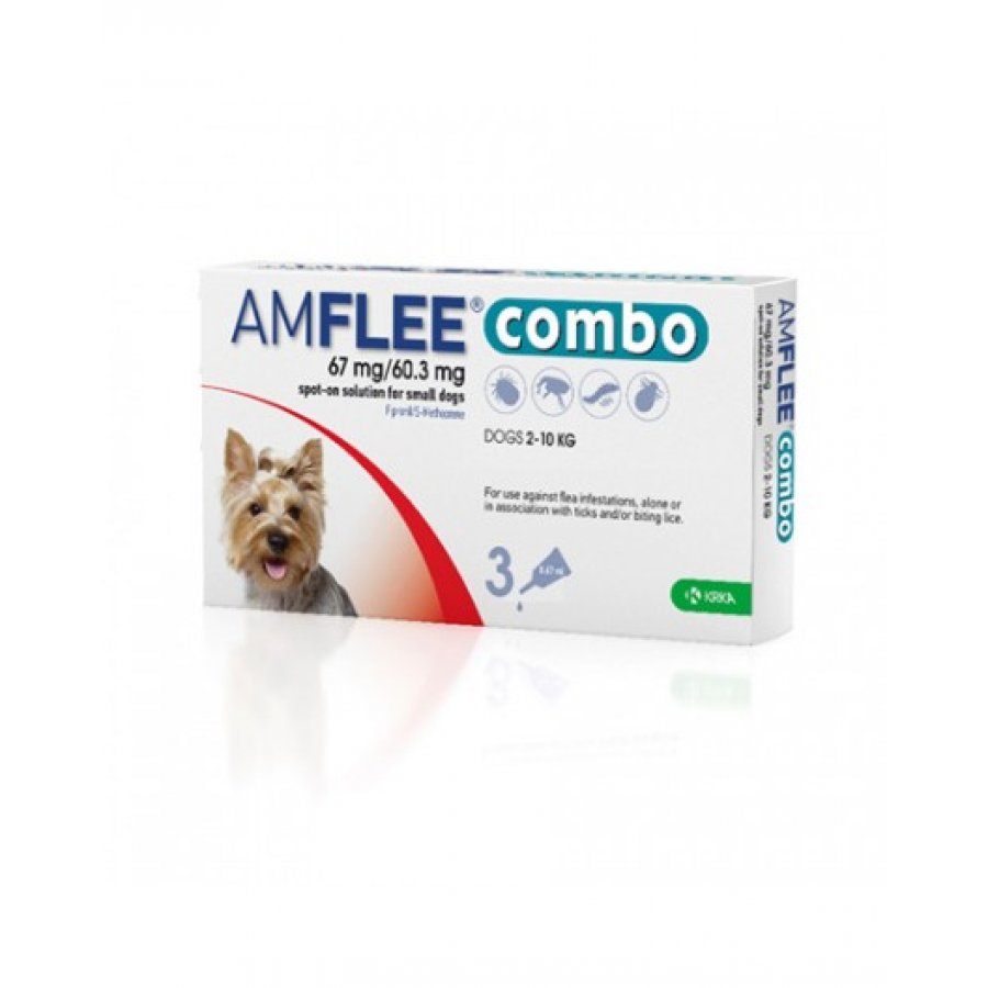 AMFLEE COMBO*3PIP 67MG+60,3M VET