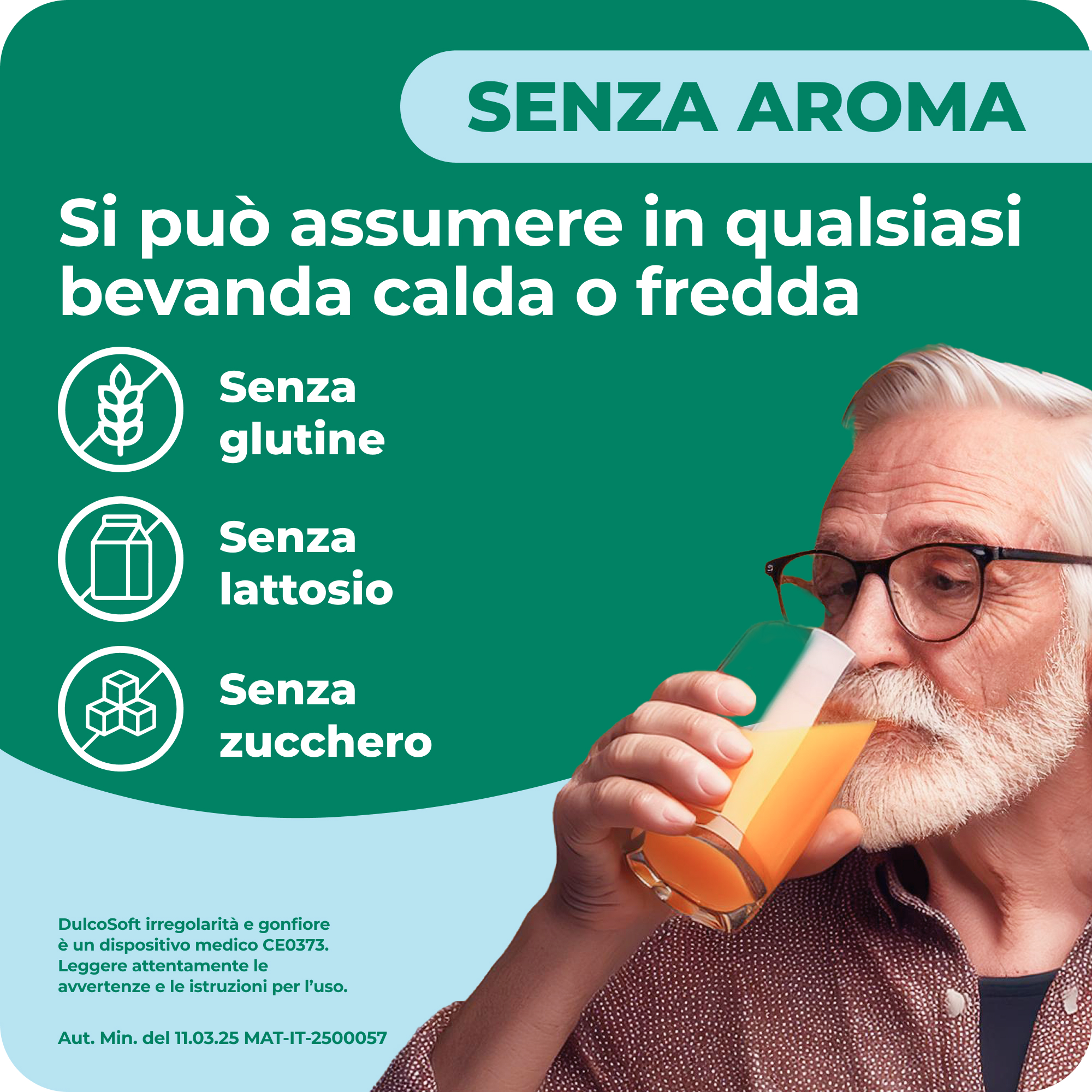 DulcoSoft Irregolarità E Gonfiore Polvere 200 g - Dispositivo Medico Ad Azione Lassativa Delicata