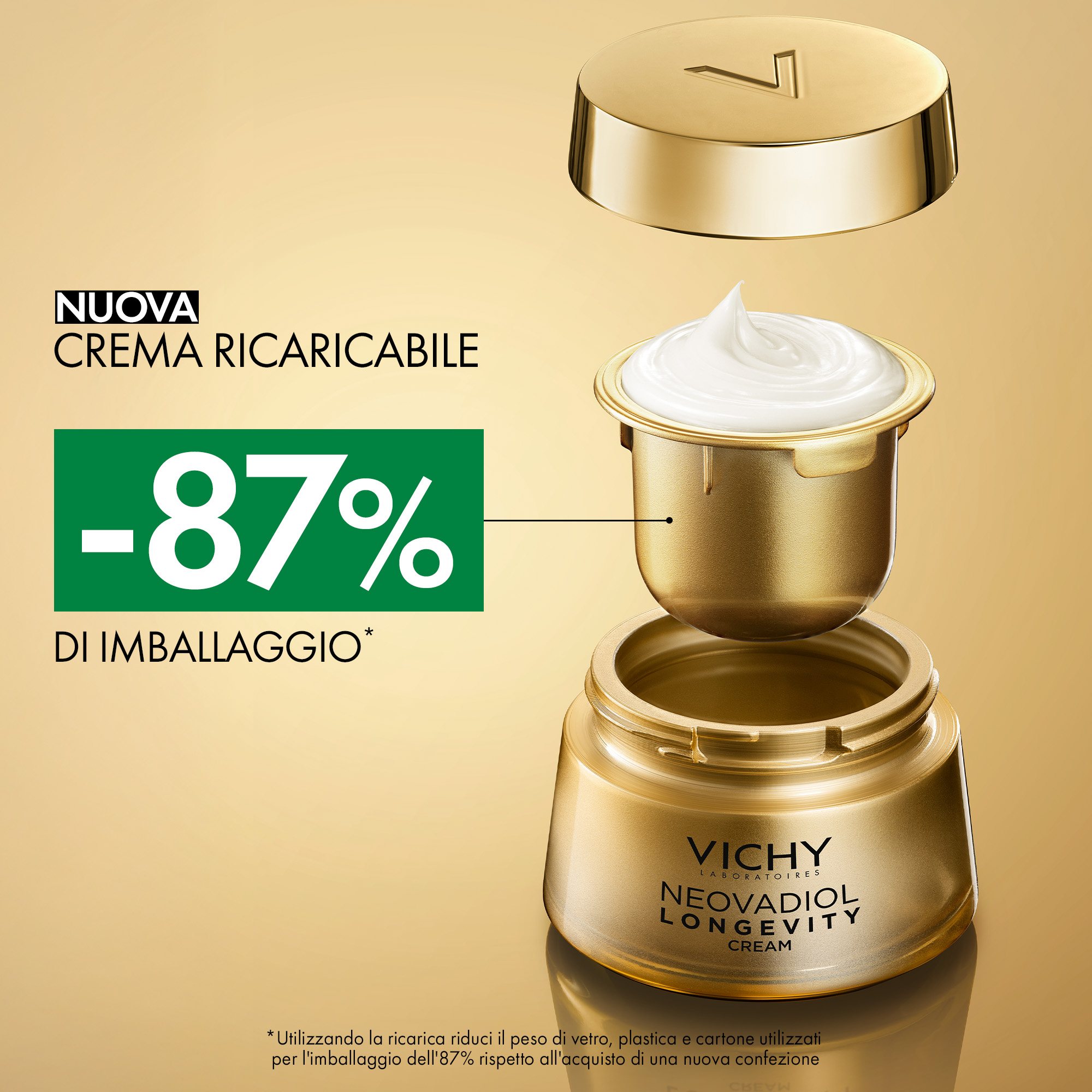 Vichy Neovadiol Longevity - Crema Volumizzante Anti-Età Per Pelli Mature Ricaricabile 50 ml