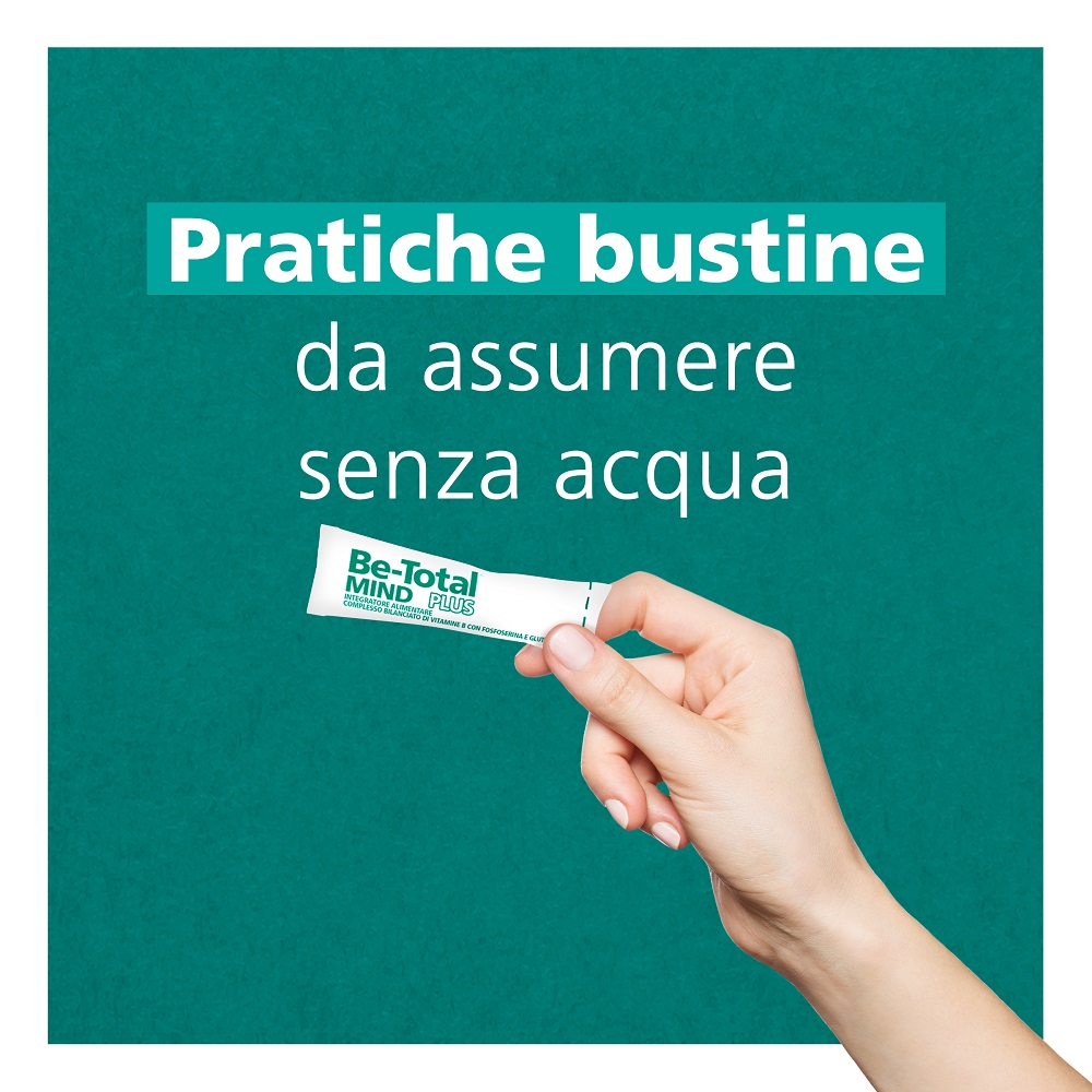 Be-Total Mind Plus Integratore Alimentare Vitamina B Fosfoserina Glutammina Stanchezza Mentale 20Bst Be-Total Mind Plus Integratore Alimentare Vitamina B Fosfoserina Glutammina Stanchezza Mentale 20Bst