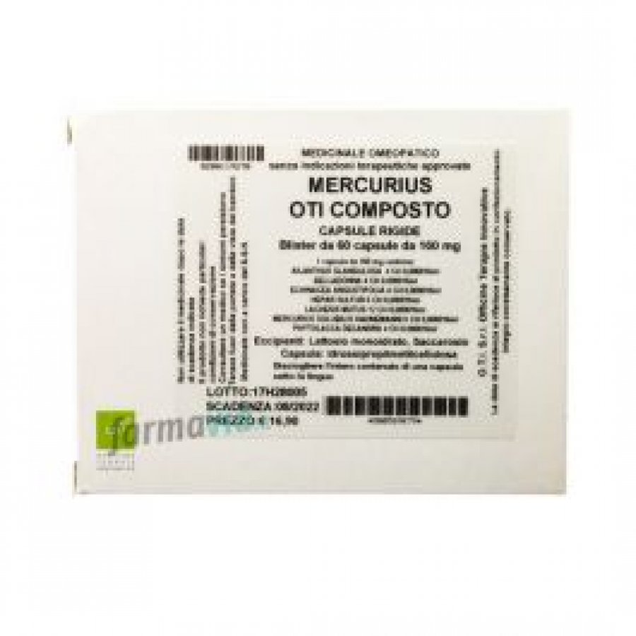 Oti Mercurius Compositum Medicinale Omeopatico 60 Capsule
