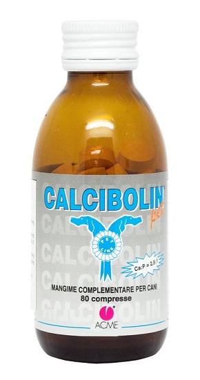 Acme Calcibolin Pet  Integratore Ossa Cani e Gatti 80 Compresse