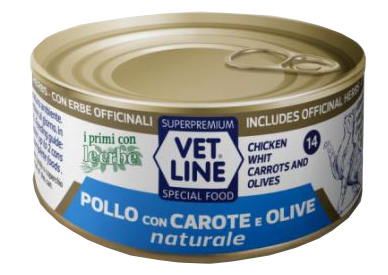 VET LINE GATTO POLLO+CAROT 70G