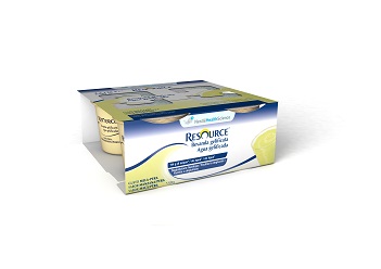 Resource Aqua+ Mela-Pera Bevanda Gelificata 4x125 ml