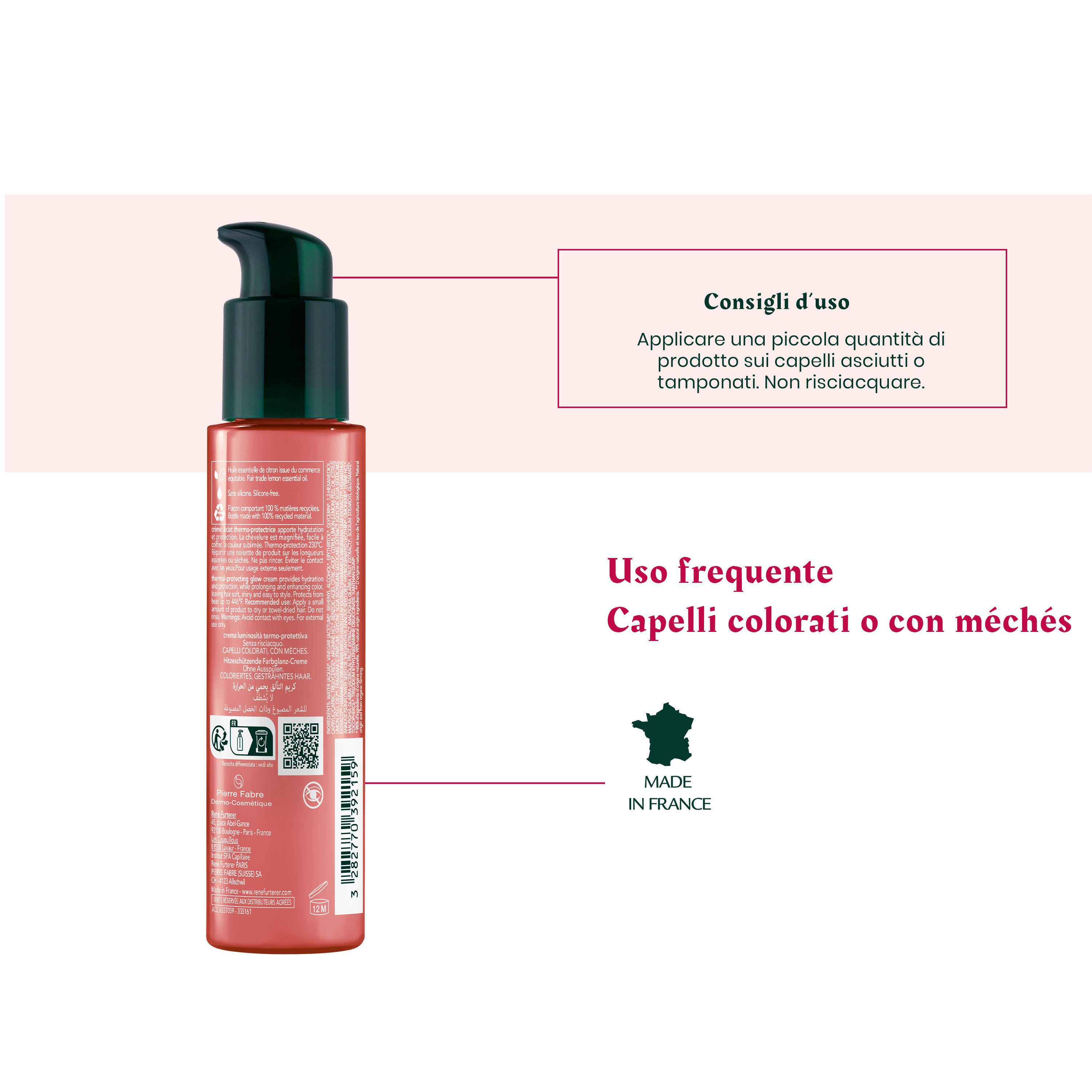 René Furterer Color Glow - Crema Luminosità Termo-Protettiva 100 ml
