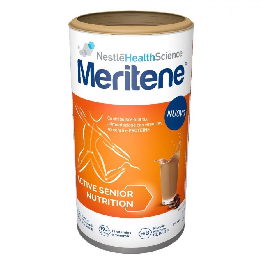 Meritene Forza e Vitalità Polvere Caffè Integratore Proteine Vitamine e Minerali 270 g Meritene Forza e Vitalità Polvere Caffè Integratore Proteine Vitamine e Minerali 270 g