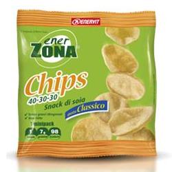 Enerzona Chips 40-30-30 Snack di Soia Gusto Classico 1 Mini-pack