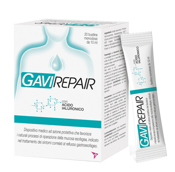 GAVIREPAIR 20 BUSTE 10 MG contro sintomi del reflusso gastroesofageo,  bruciore e acidità di stomaco GAVIREPAIR 20 BUSTE 10 MG contro sintomi del reflusso gastroesofageo,  bruciore e acidità di stomaco