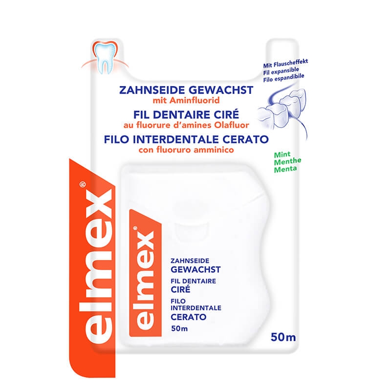 Elmex Filo Interdentale Cerato Per Igiene Orale 50 m Elmex Filo Interdentale Cerato Per Igiene Orale 50 m