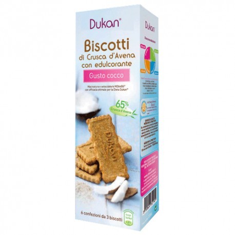 Dukan Biscotti Crusca D'Avena Al Gusto Di Cocco 6 Monoporzioni