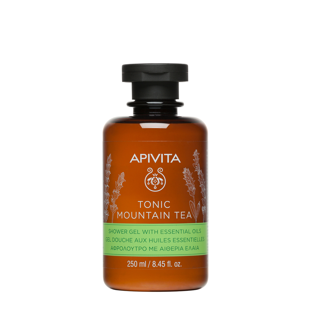 Apivita Tonic Mountain Tea - Gel Doccia Detergente Delicato Corpo Idratante E Rivitalizzante 250 ml