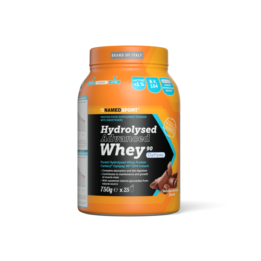Named Sport Hydrolysed Advanced Whey Gusto Delicious Chocolate - Proteine Del Siero Del Latte In Polvere 750 g