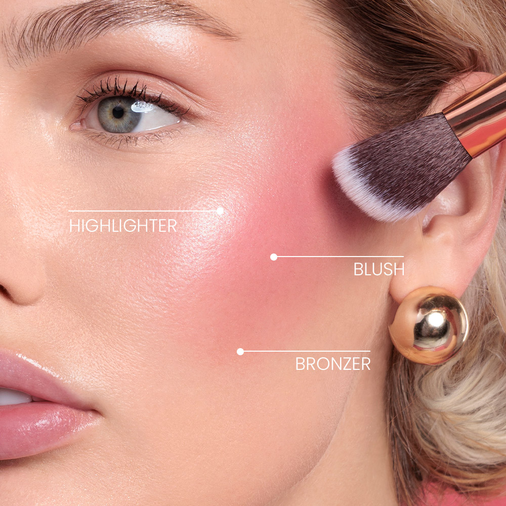Mia Make Up Cheek Agenda - Palette 3 In 1 Viso N.03 Intense