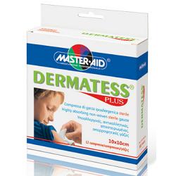 Dermatess Plus Compressa Di Garza Sterile TNT Ipoallergenica 10x10 cm 12 Pezzi