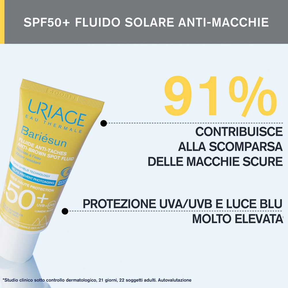 Uriage Bariesun Fluido solare anti-macchie SPF50+ Uriage Bariesun Fluido solare anti-macchie SPF50+