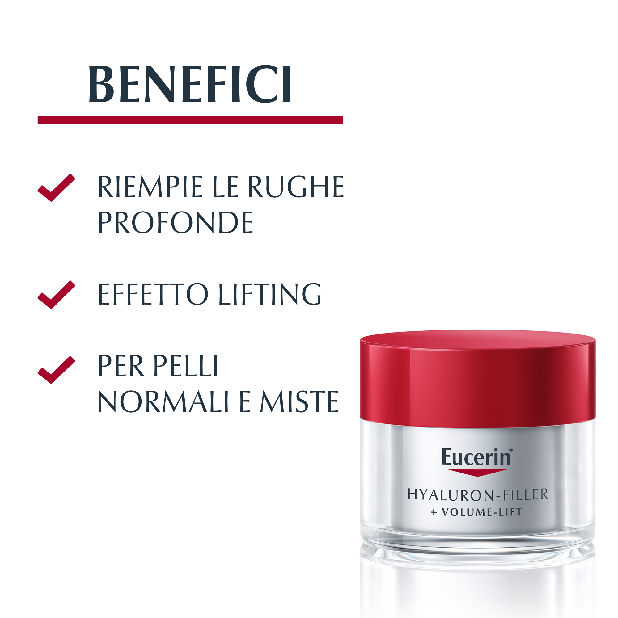 Eucerin Hyaluron-Filler Volume crema Giorno pelle mista 50mL Eucerin Hyaluron-Filler Volume crema Giorno pelle mista 50mL