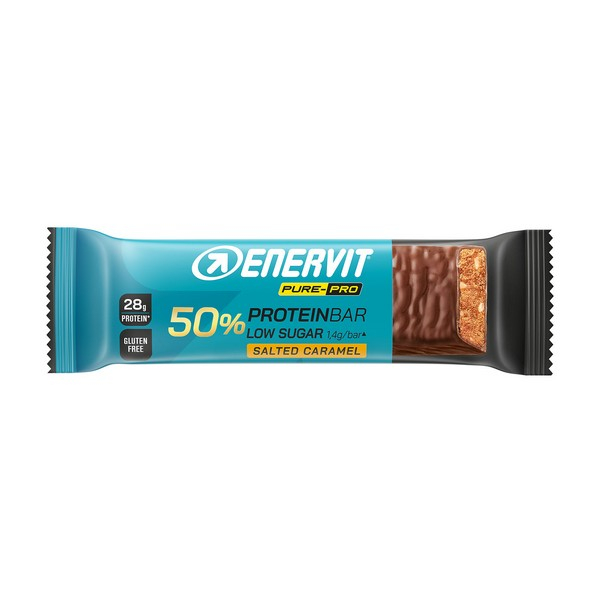 Enervit Pure Pro Protein Bar 50% Cioccolato al latte - Salted Caramel - barretta da 55gr