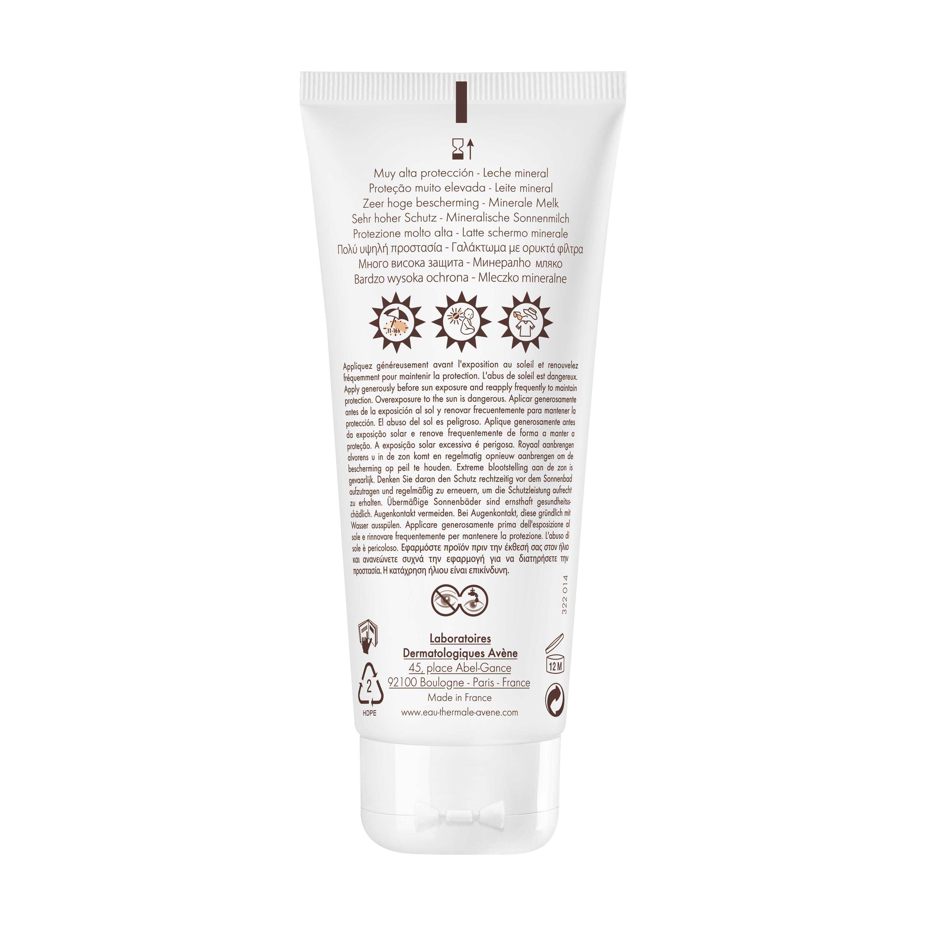 Avène - Latte Solare Schermo Minerale SPF50+ Viso E Corpo 100 ml