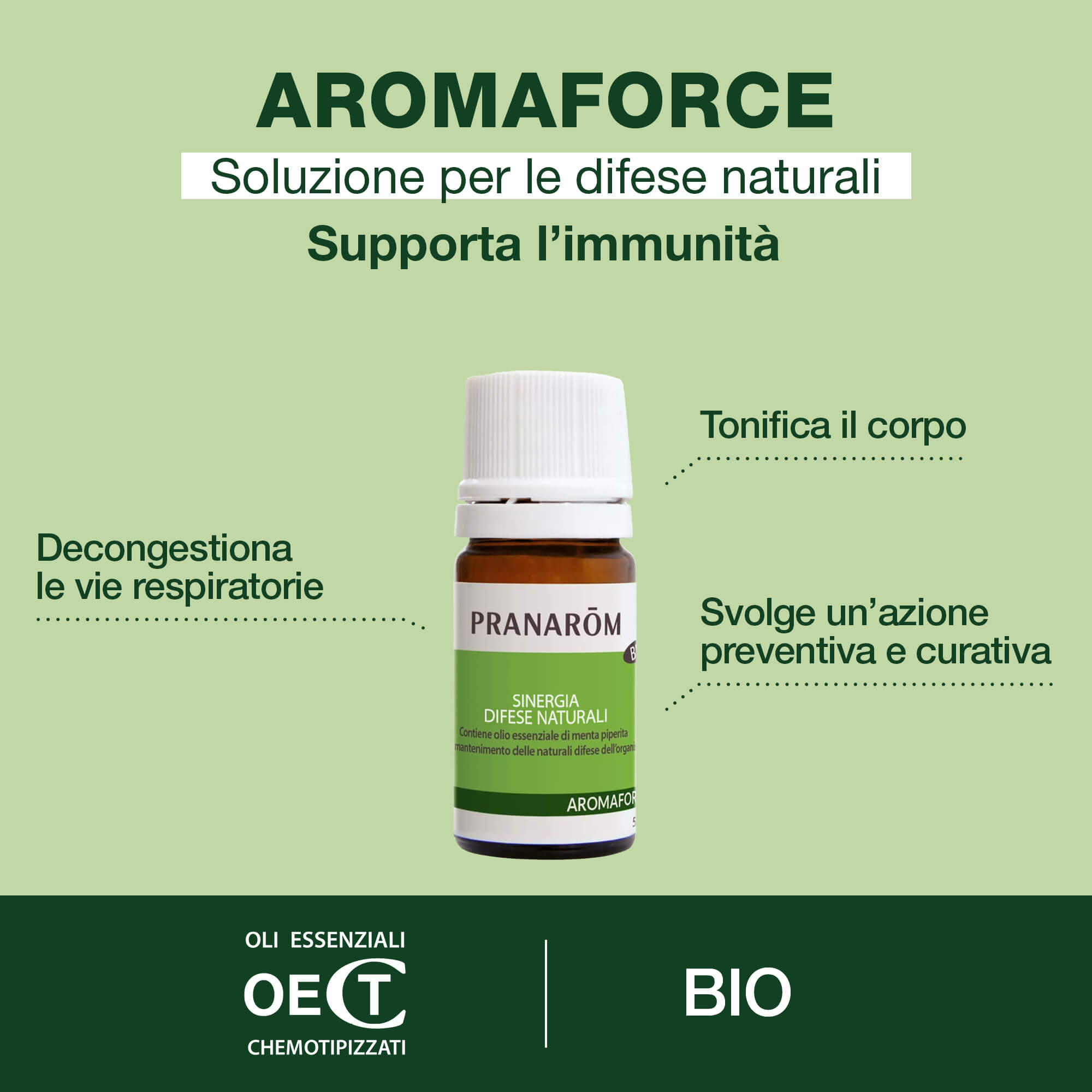 Pranarom Aromaforce - Sinergia Per Le Naturali Difese Bio 5 ml