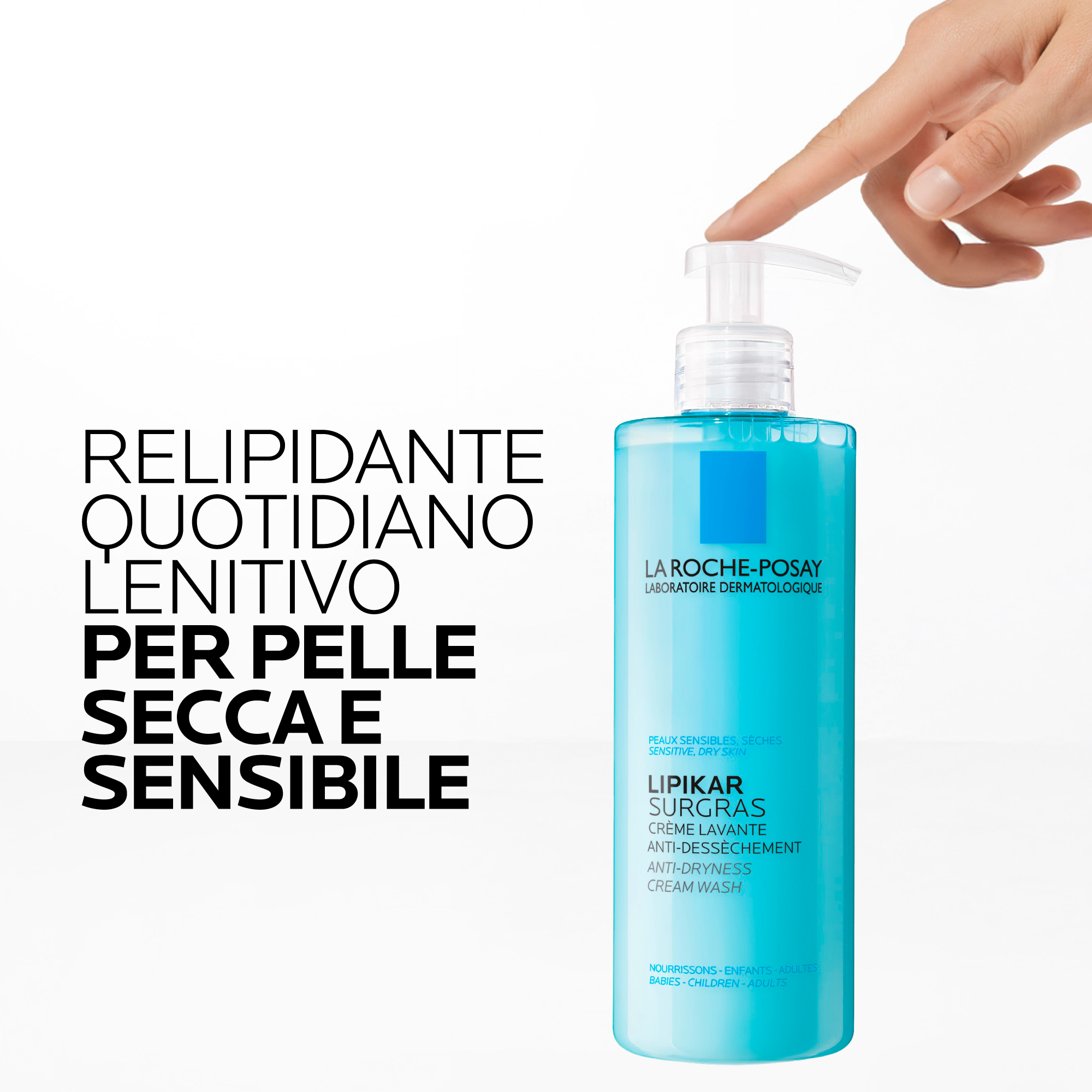 La Roche-Posay Lipikar - Surgras Doccia-Crema Detergente Relipidante Anti-Secchezza 750 ml