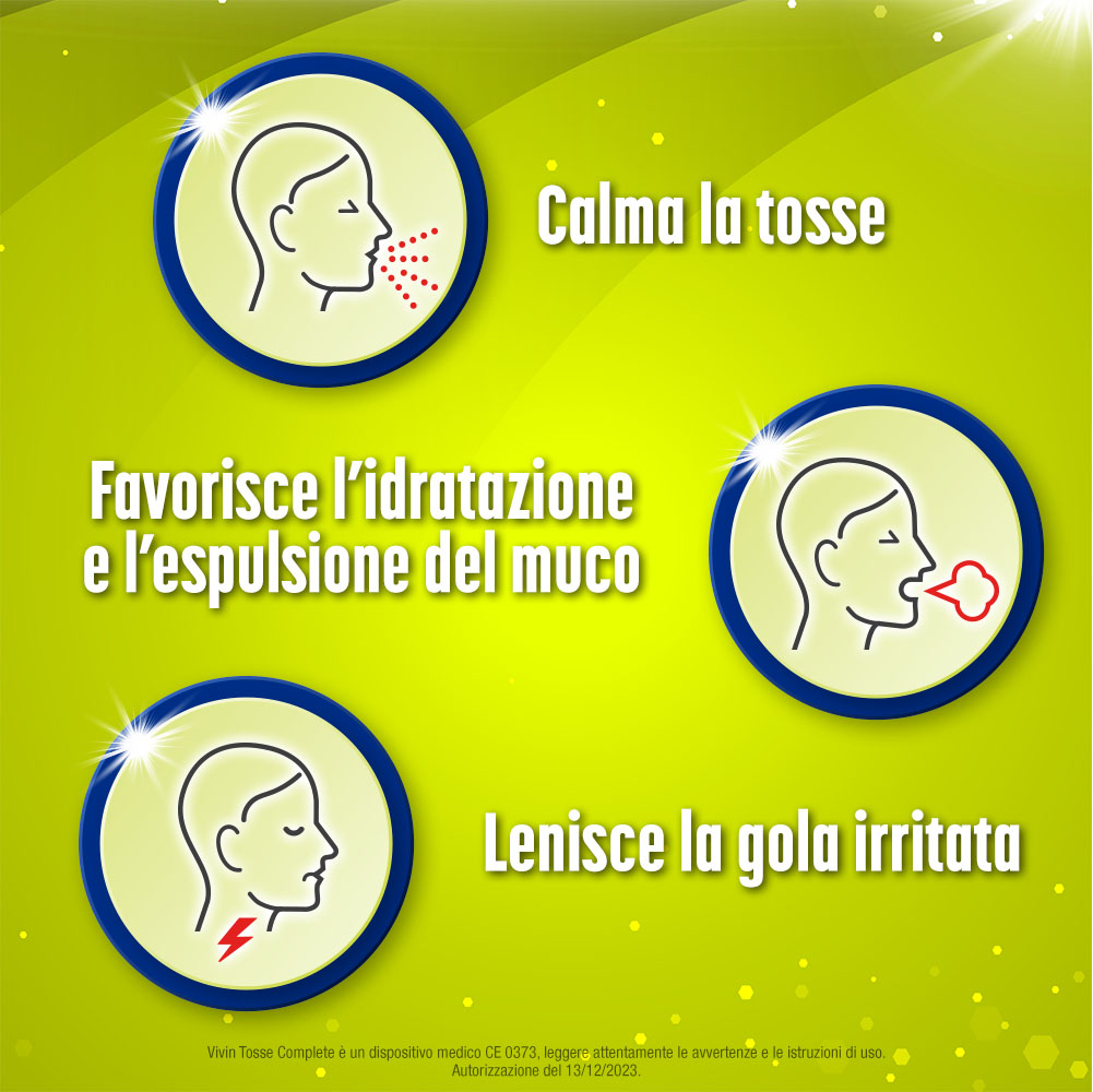 Vivin Tosse Complete 3in1 Tosse Secca, Grassa, Mal Di Gola Sciroppo 150 ml Vivin Tosse Complete 3in1 Tosse Secca, Grassa, Mal Di Gola Sciroppo 150 ml