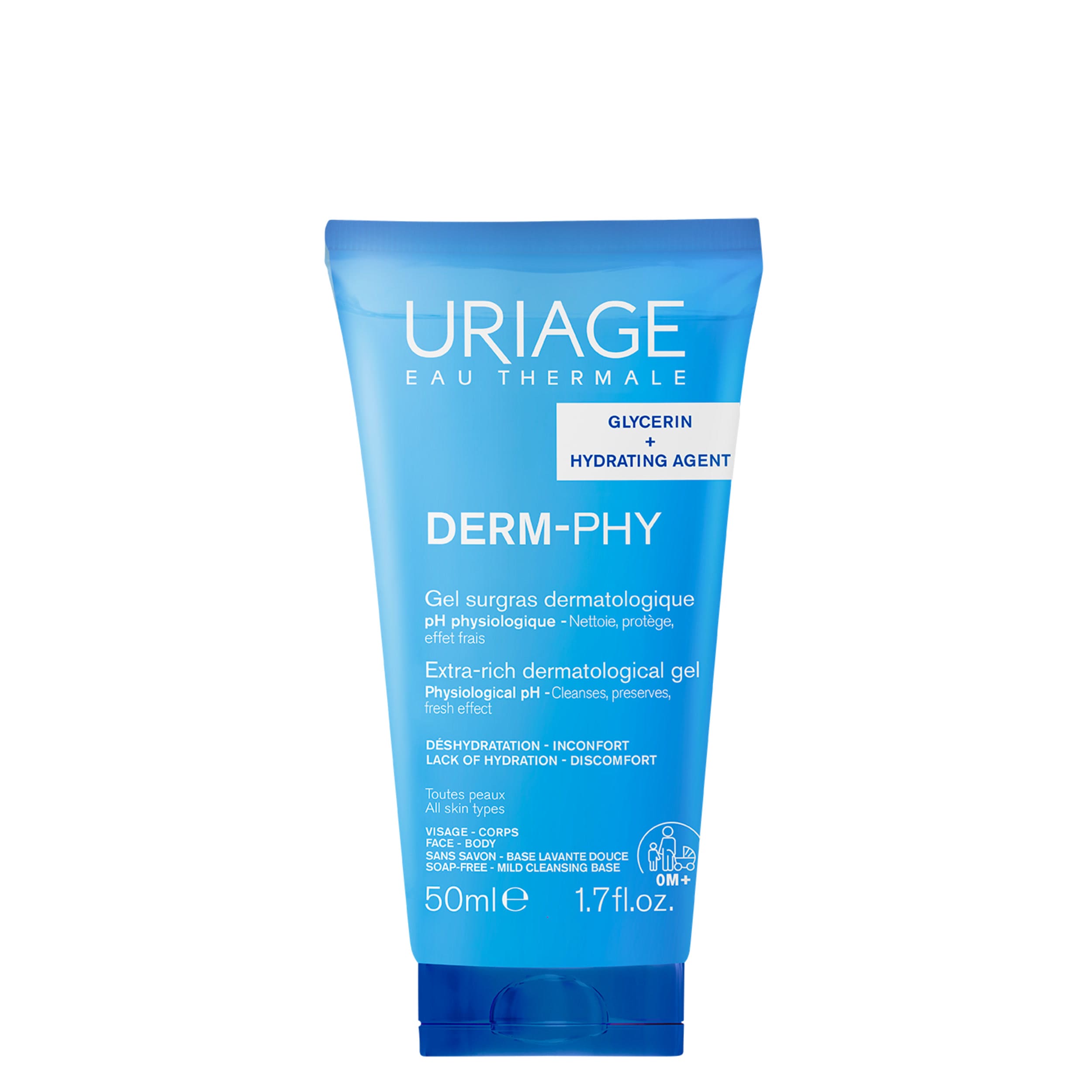 Uriage Derm-Phy Gel Doccia Dermatologico Lenitivo E Protettivo Per Pelle Sensibile 50 ml