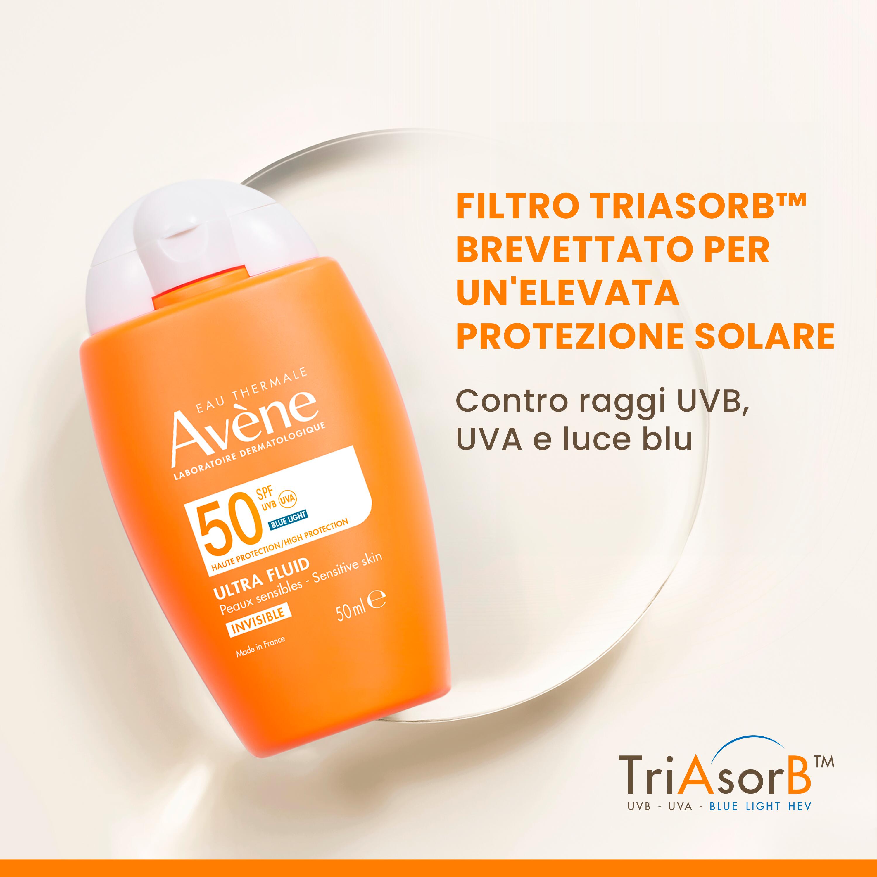 Avène Ultra Fluid Oil Control SPF50 - Protezione Solare Alta Viso 50 ml 