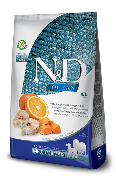 N&D OCEAN DOG COD&OR M/M 12KG