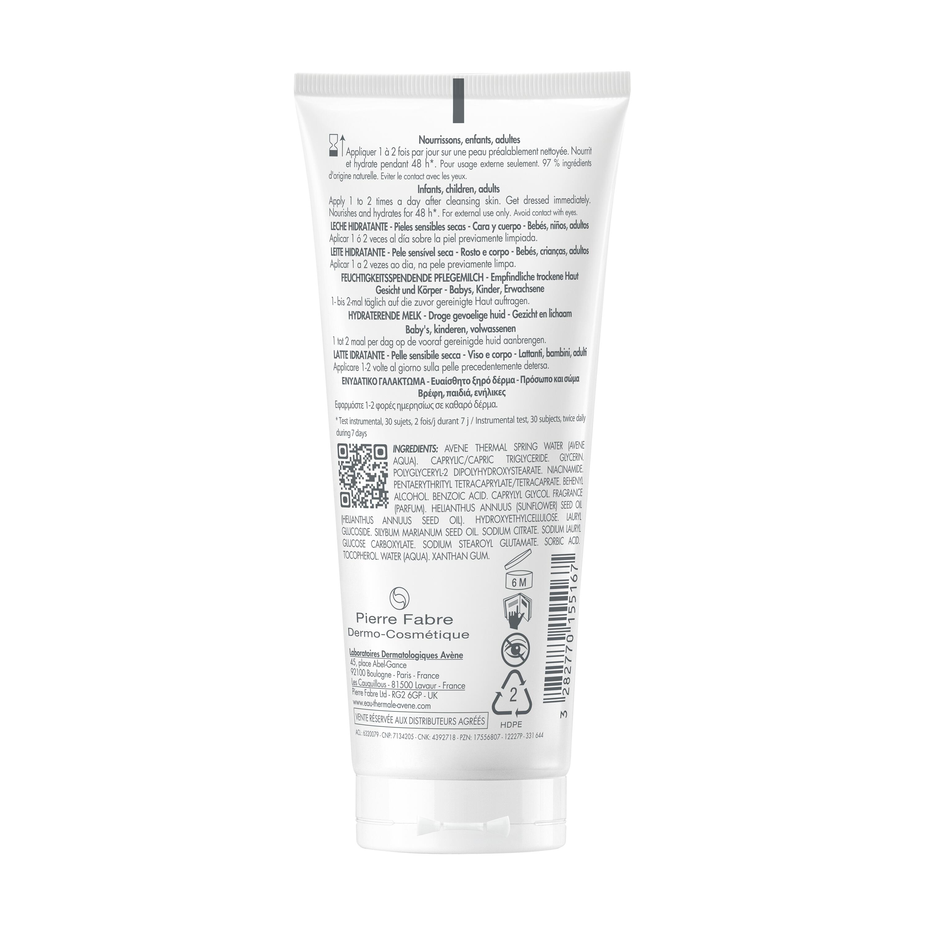 Avène Xeracalm Nutrition -  Latte Idratante Per Pelle Sensibile E Secca 100 ml