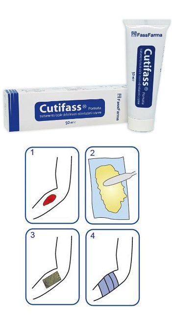 Cutifass Pomata Trattamento Lesioni e Ferite Cutanee 50 g