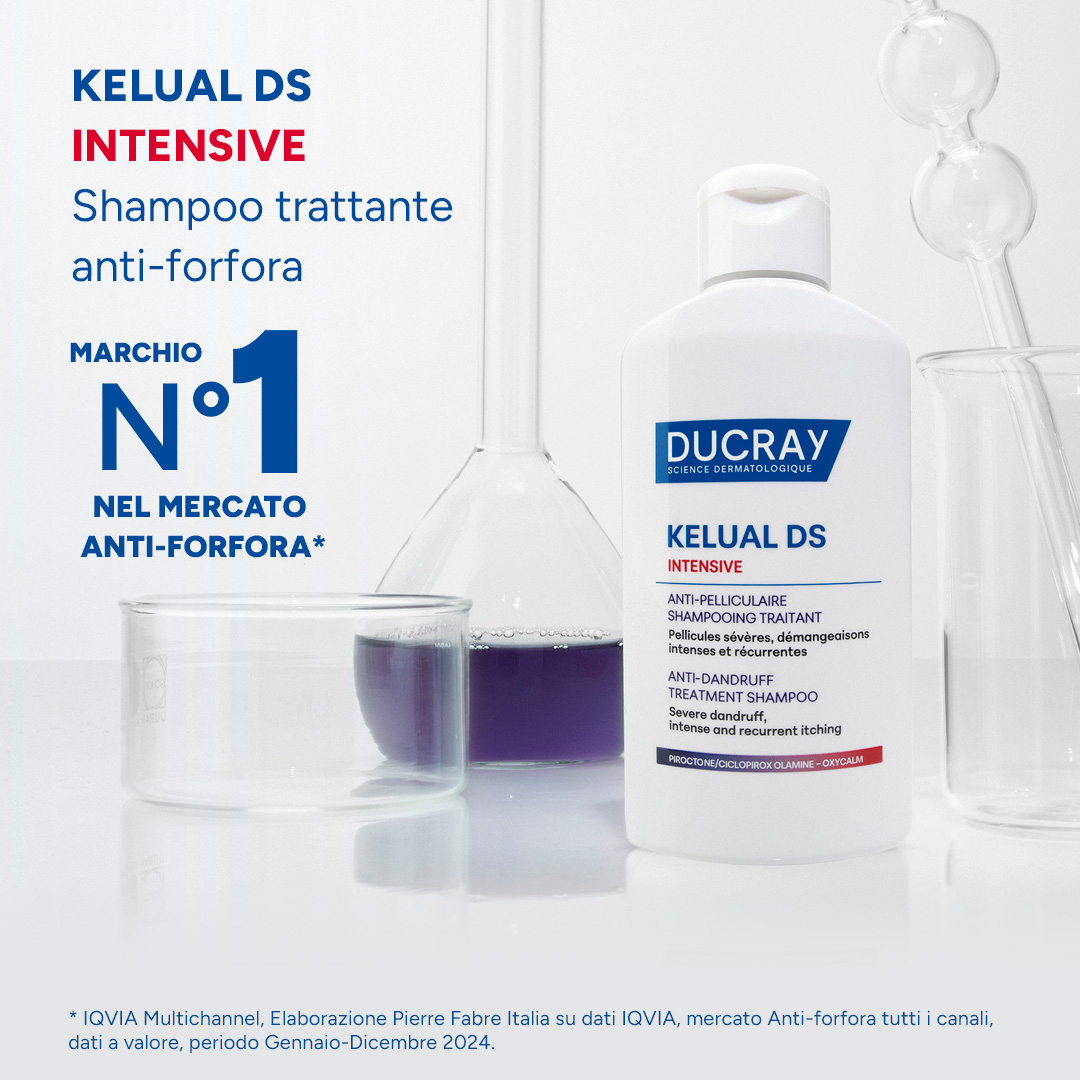 Ducray Kelual DS Intensive Shampoo Trattante Anti-Forfora Severa e Prurito Intenso, 72h di sollievo, 100 ml 