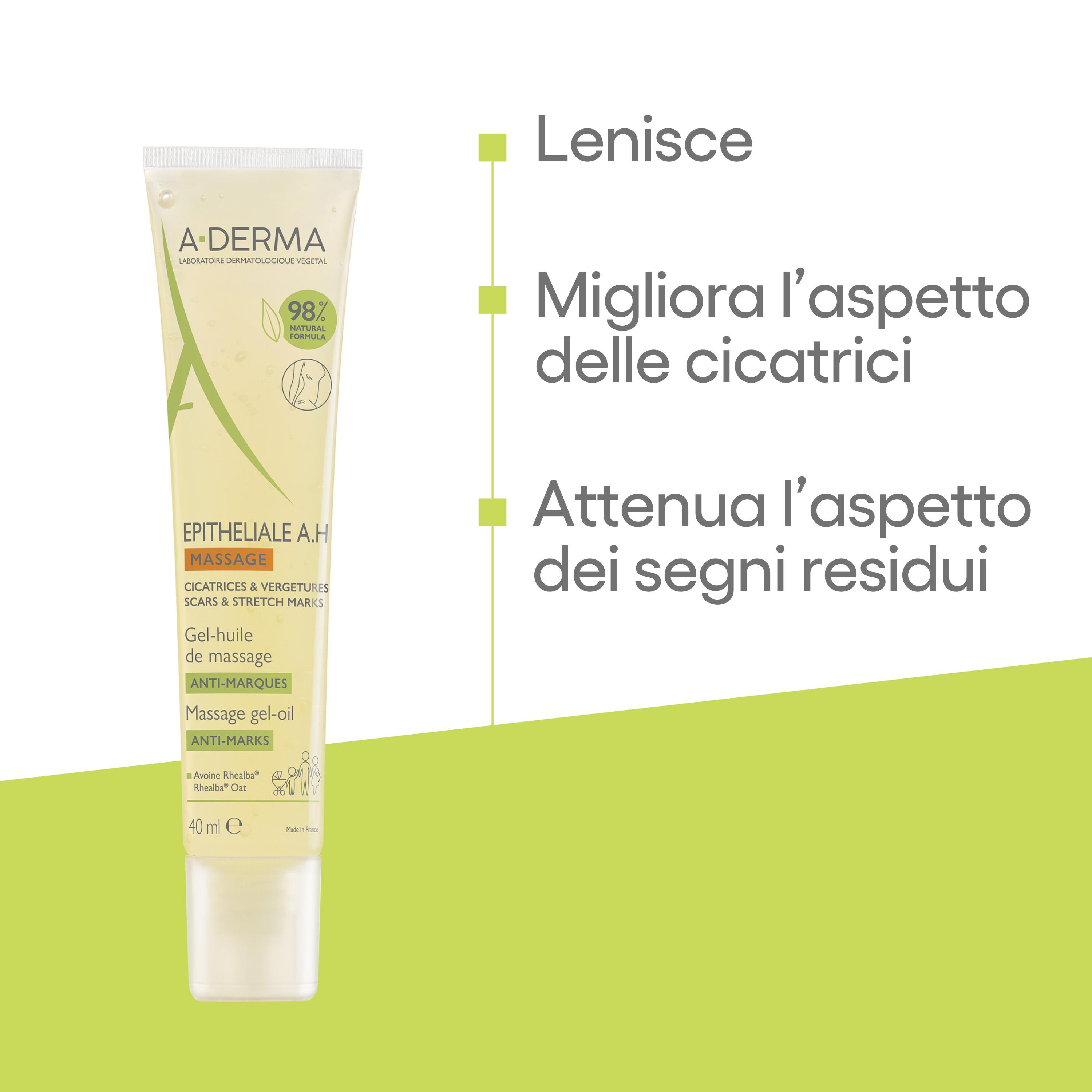 A-Derma Epitheliale A.H. Ultra Repair - Gel-Olio Massaggio Per Cicatrici E Smagliature 40 ml
