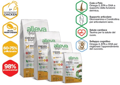 ALLEVA HOLISTIC DOG PUPPY/JUNIOR CHICKEN MINI KG 12 - P01223