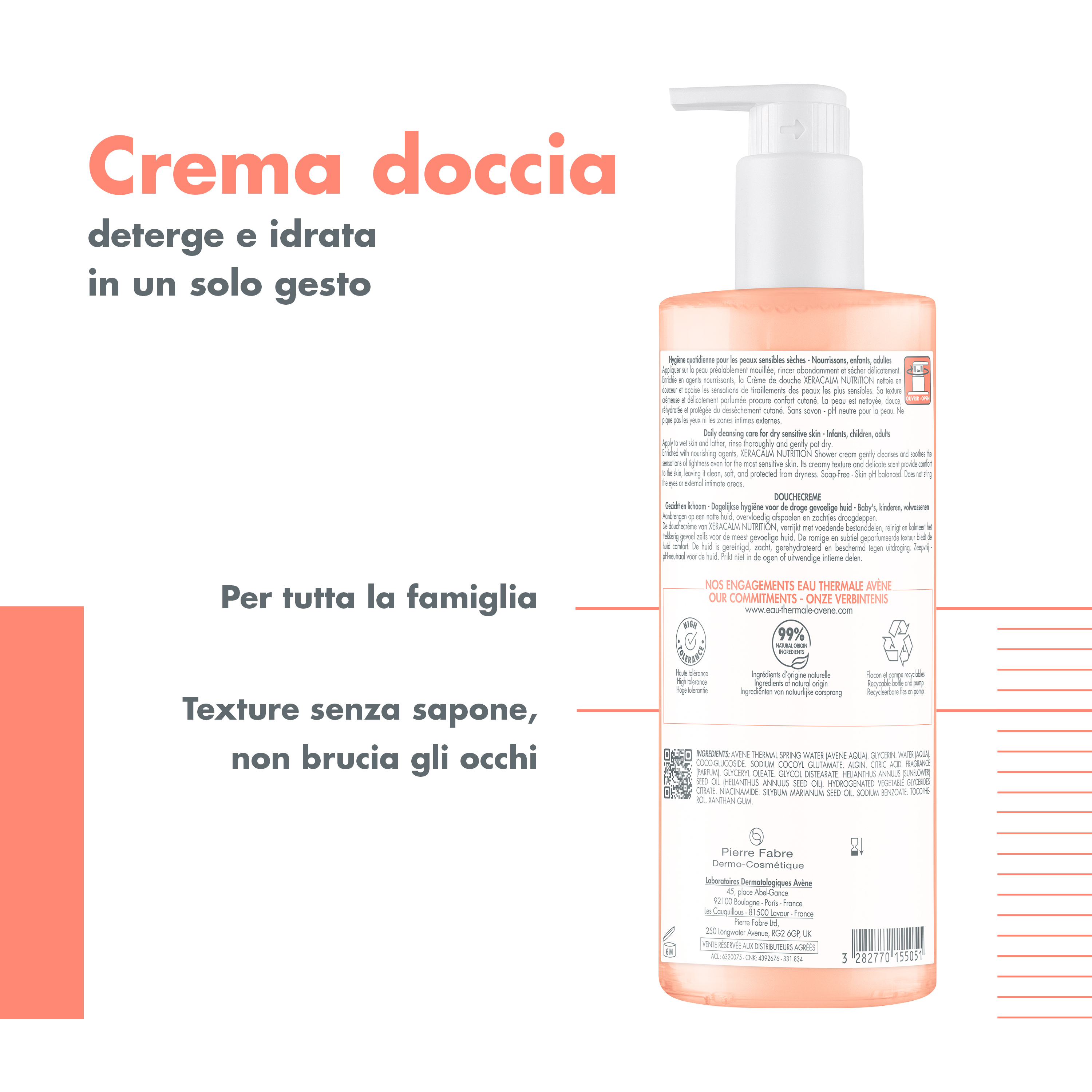 AVENE XERACALM NUTR DOCC 500ML AVENE XERACALM NUTR DOCC 500ML