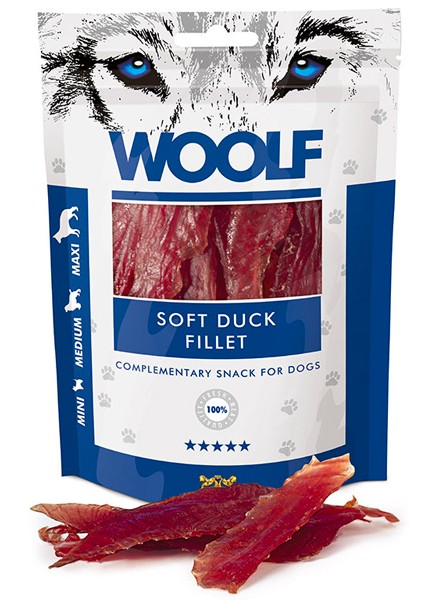 MAST WOOLF CANE SNACK MINI/MEDIUM/MAXI ANATRA ESSICCATA 100GR