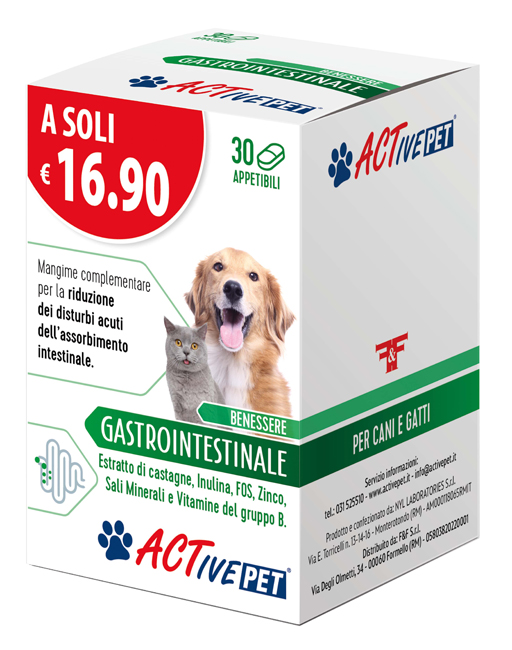 ACTIVE PET GASTROINTEST 30CPR