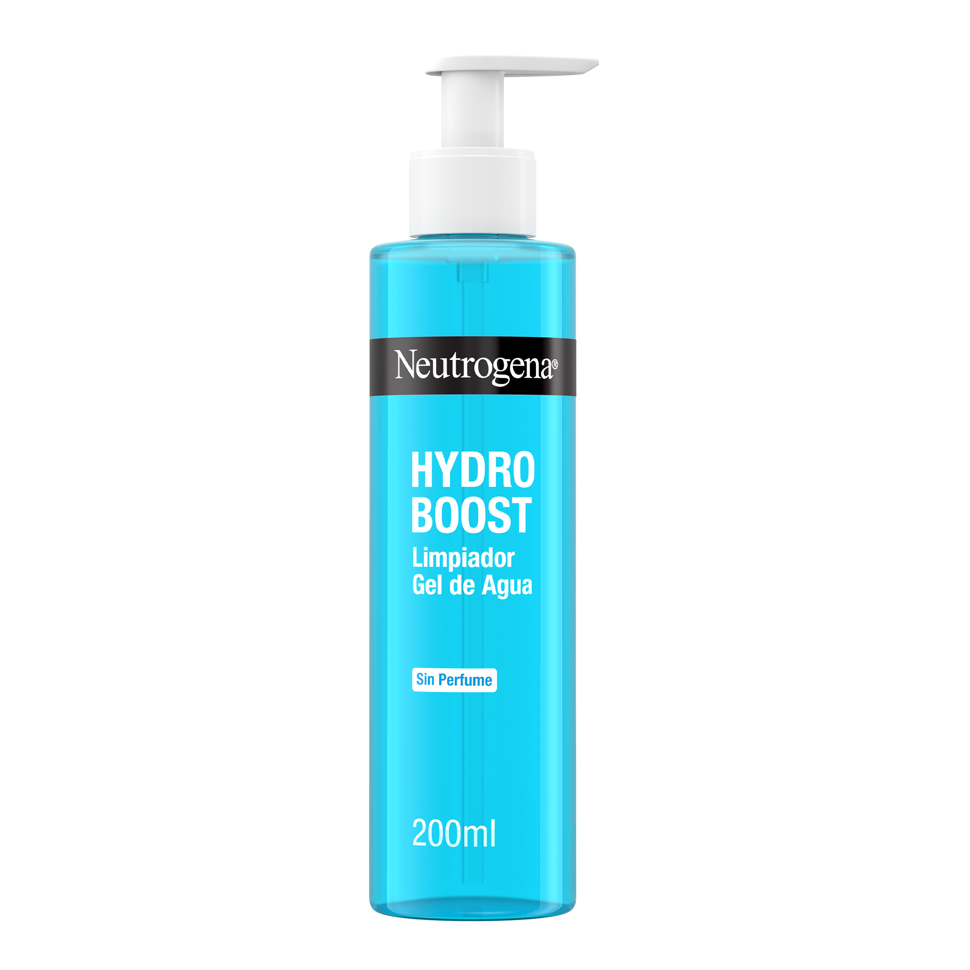 Neutrogena Hydro Boost Acqua Gel Detergente Senza Profumo 200 ml, Detergente schiumogeno struccante