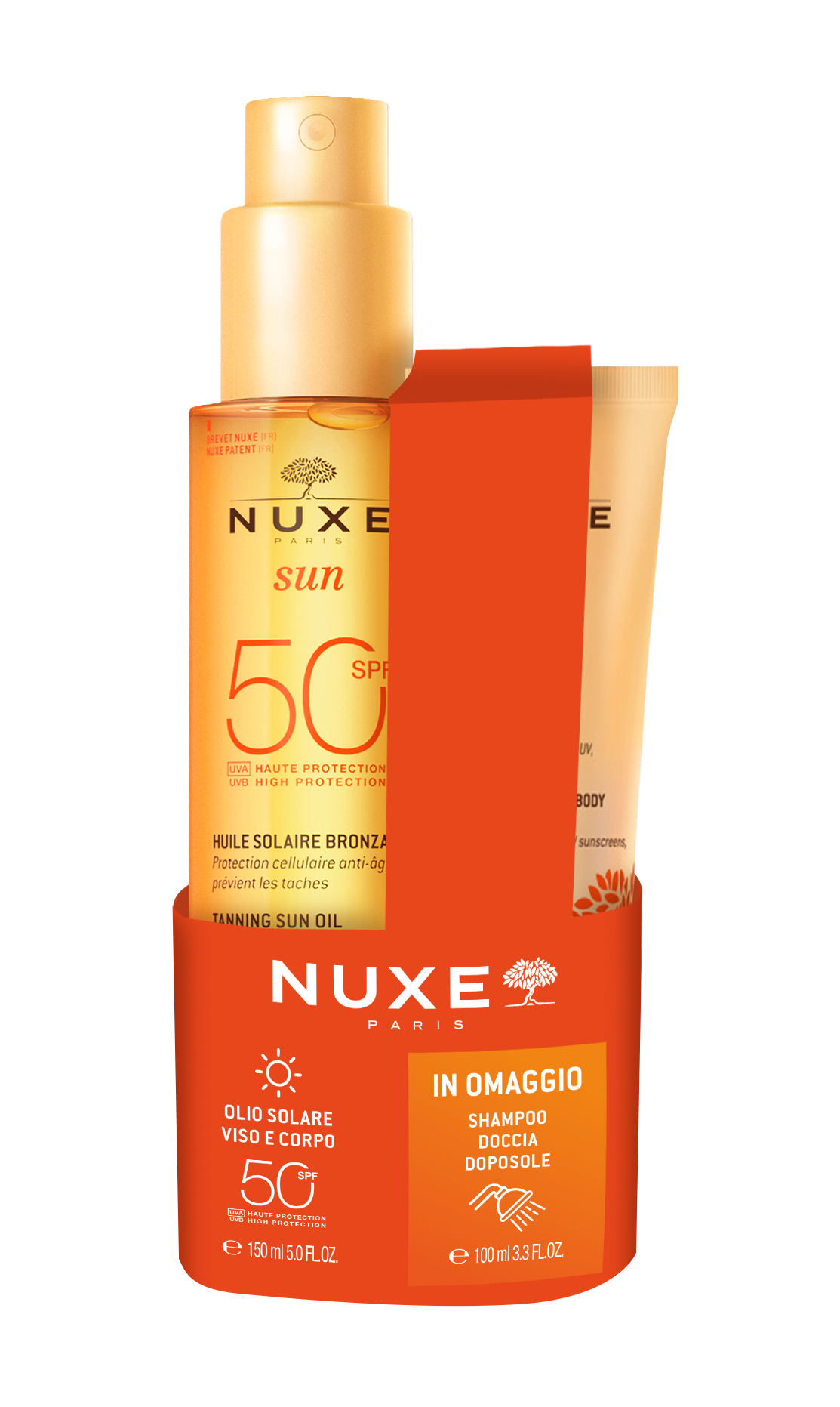 NUXE SUN OLIO SPF50+SHDOC DSOL