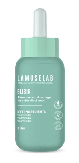 LaMuseLab Elisir Siero Antiage Viso Décolleté Mani, 30ml