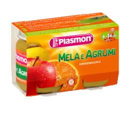 Plasmon Omogeneizzato Di Frutta Alla Mela E Agrumi 2x104 g +6m Plasmon Omogeneizzato Di Frutta Alla Mela E Agrumi 2x104 g +6m
