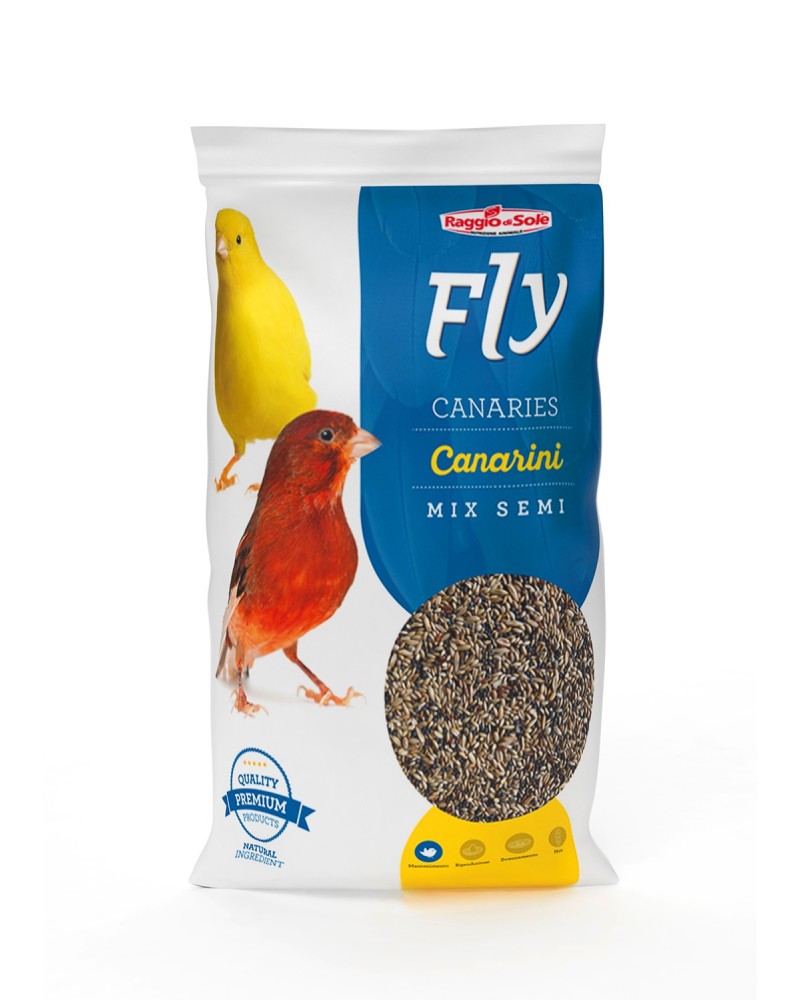 RAGGIO DI SOLE FLY MANGIME VOLATILI CANARINI CANARIES MIX SEMI 1KG