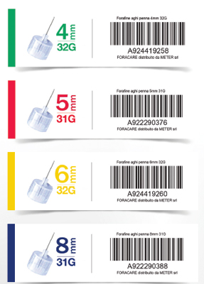AGO PER PENNA DA INSULINA FORA FINE GAUGE 32 4 MM 100 PEZZI