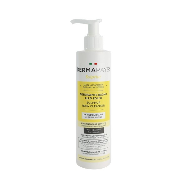 DERMARAYS SULPHUR DETERGENTE BAGNO ALLO ZOLFO 250ML